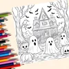1pc Halloween Coloring Book 20 Page Adult Gift For Birthday Party Relieve Stress Kill Time Graffiti Painting Drawing Art Book ﻿ 5
