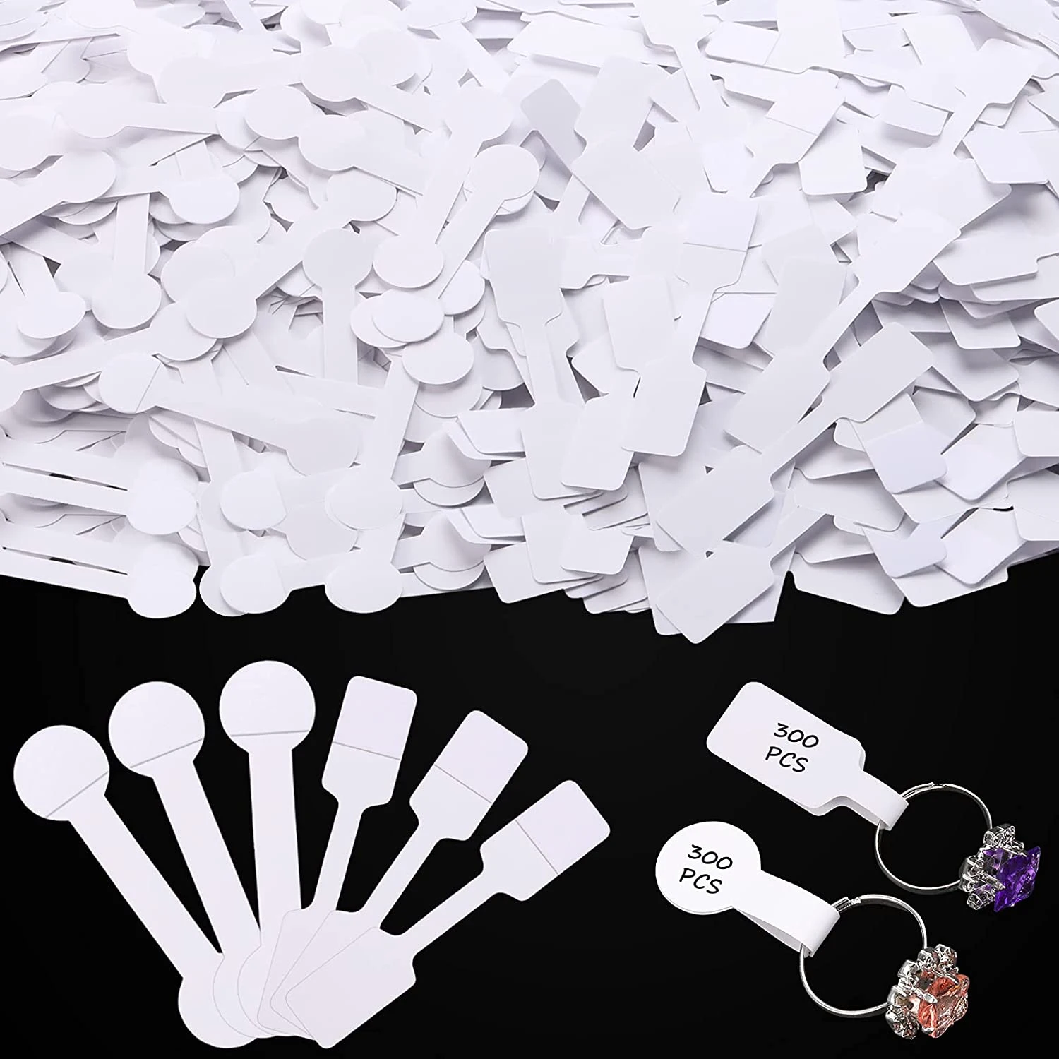 100Pcs Blank Paper Price Tags Stickers for Craft Necklace Ring Bracelet Price Labels Tags Display Jewelry Tags Making Findings 100pcs blank paper price tags stickers craft necklace ring bracelet price labels display jewelry tags making findings wholesale