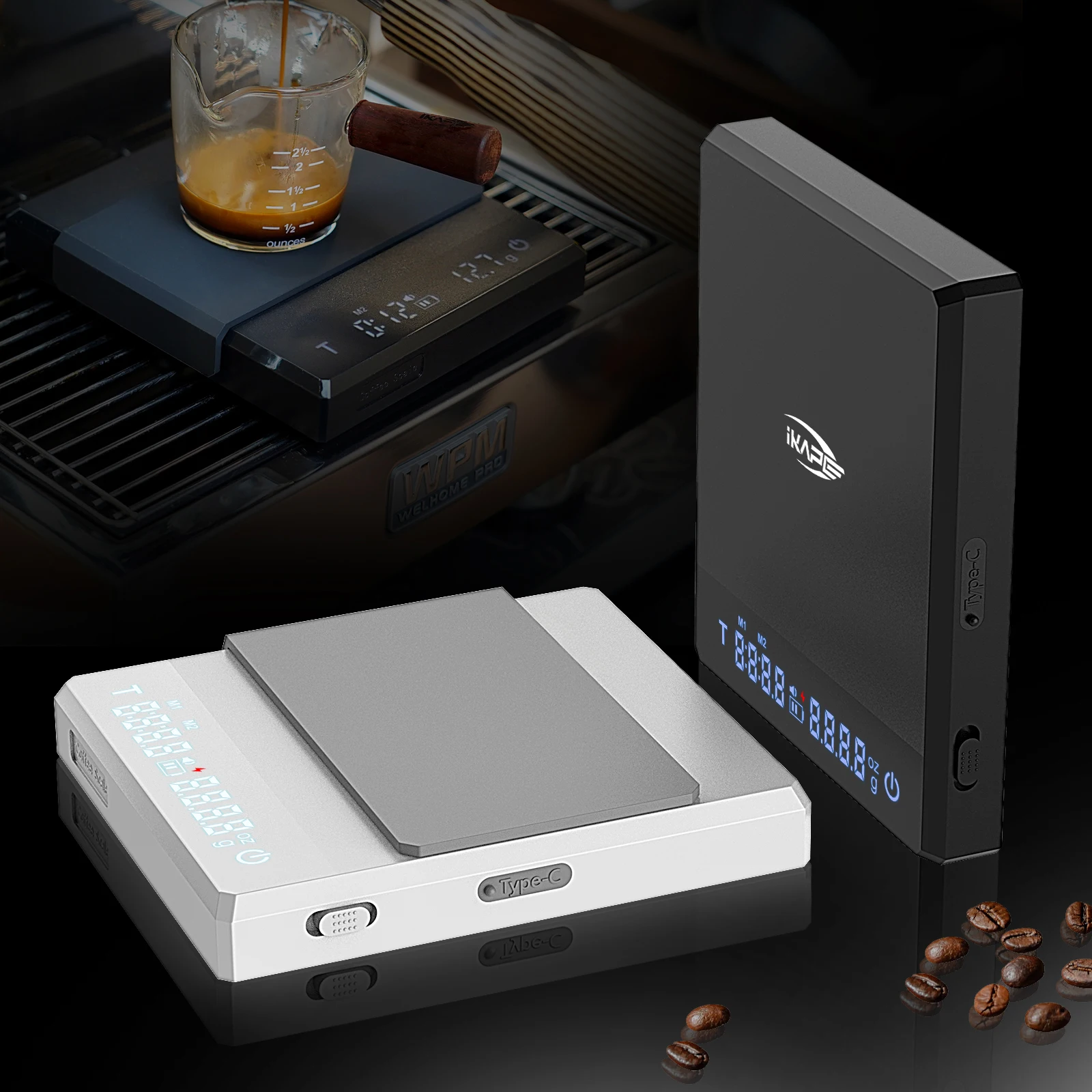 ميزان القهوة الرقمي IKAPE V1 مع مؤقت دقيق 0.1 جرام...