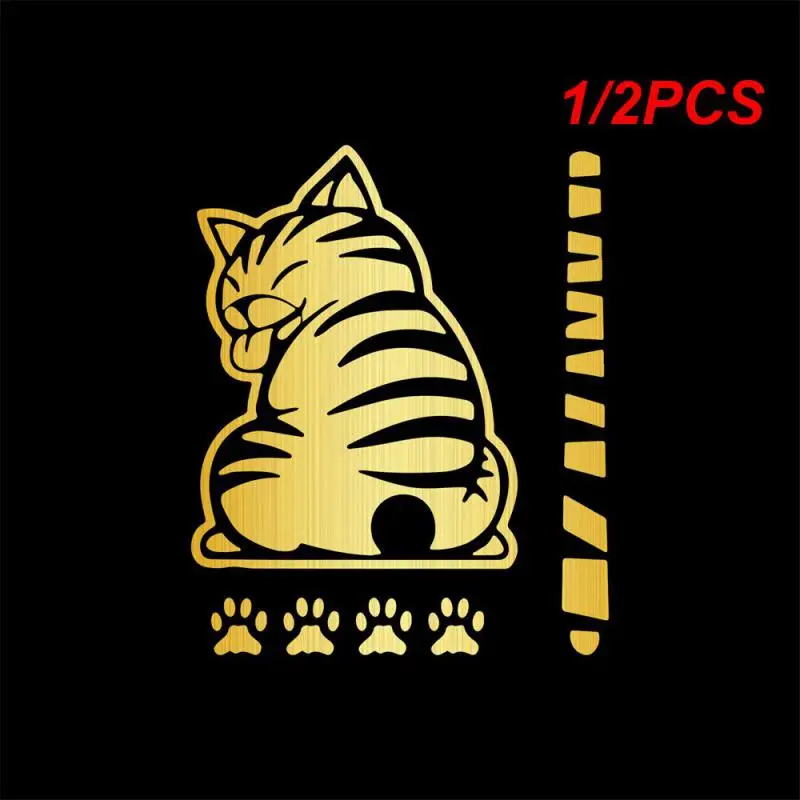 

1/2PCS NEW Car Rear Windshield Reflective Wiper Sticker Wagging Tail Cat Sticker Car Decoration Sticker Styling Accessories