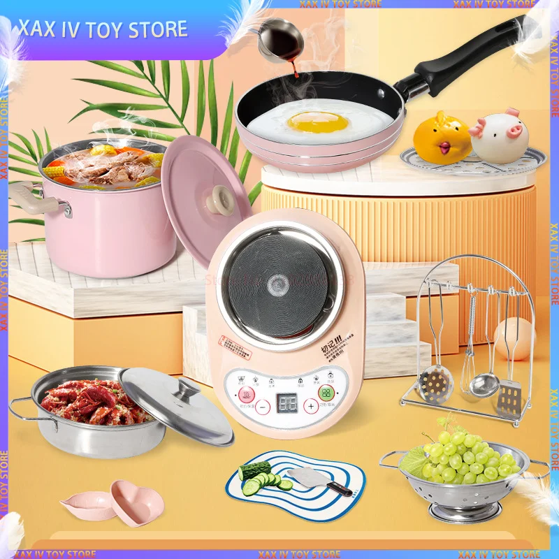 new-children-mini-kitchen-real-cooking-full-set-cooking-toys-labor-class-induction-cooker-small-kitchen-toys-children's-gifts