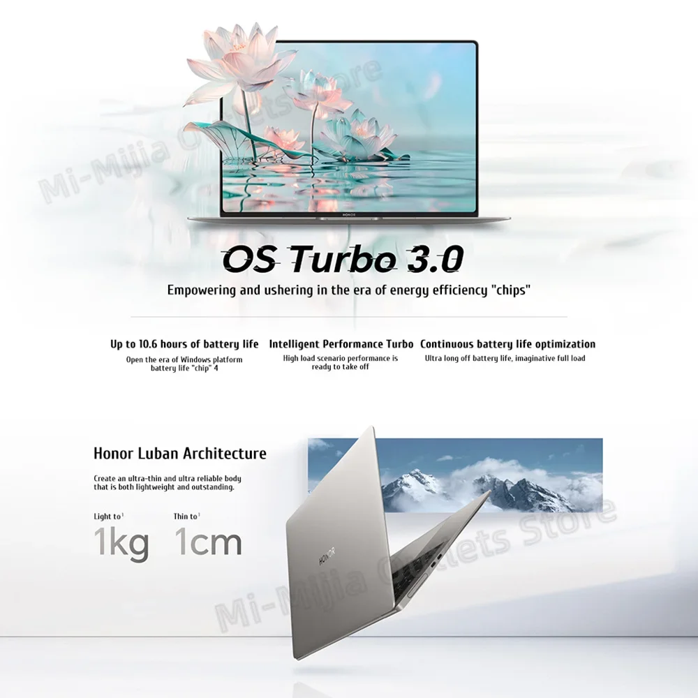 Honor MagicBook Art 14 Snapdragon Edition 1kg Ultra Thin Laptop X Elite 32G 1T 3.1K Eye Screen Notebook 4