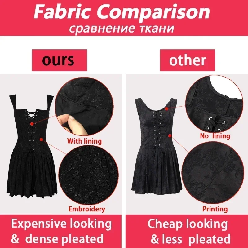 Vintage Embroidery A Line Mini Dress for Women