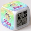 Kids Diana And Roma Show Alarm Clock Watch Table Kids Bell Home Desk Cute Decoration Square Electronic Clock For Student Gifts 3