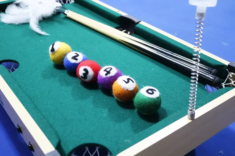 3 In 1 Cat Toys With Scratching Post For Indoor Cats Mini Pool Table