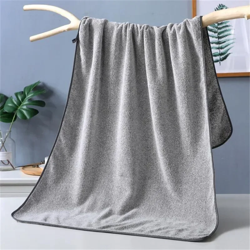 Bamboo Charcoal Fiber Towel Set Coral Velvet Bath Towel Adult Microfiber Bamboo Charcoal Face Hand Bathroom Bath Set