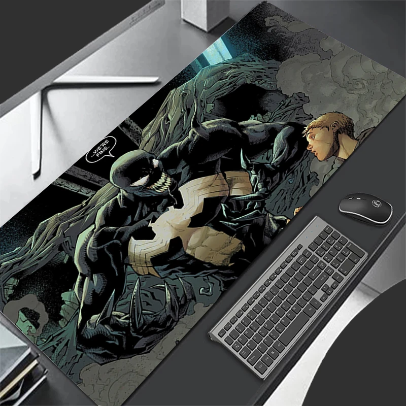 

Игровой коврик для мыши Venom коврик для мыши Коврик для клавиатуры аниме коврики для мыши Компьютерные аксессуары для ноутбука 900x400 крутой Пр...