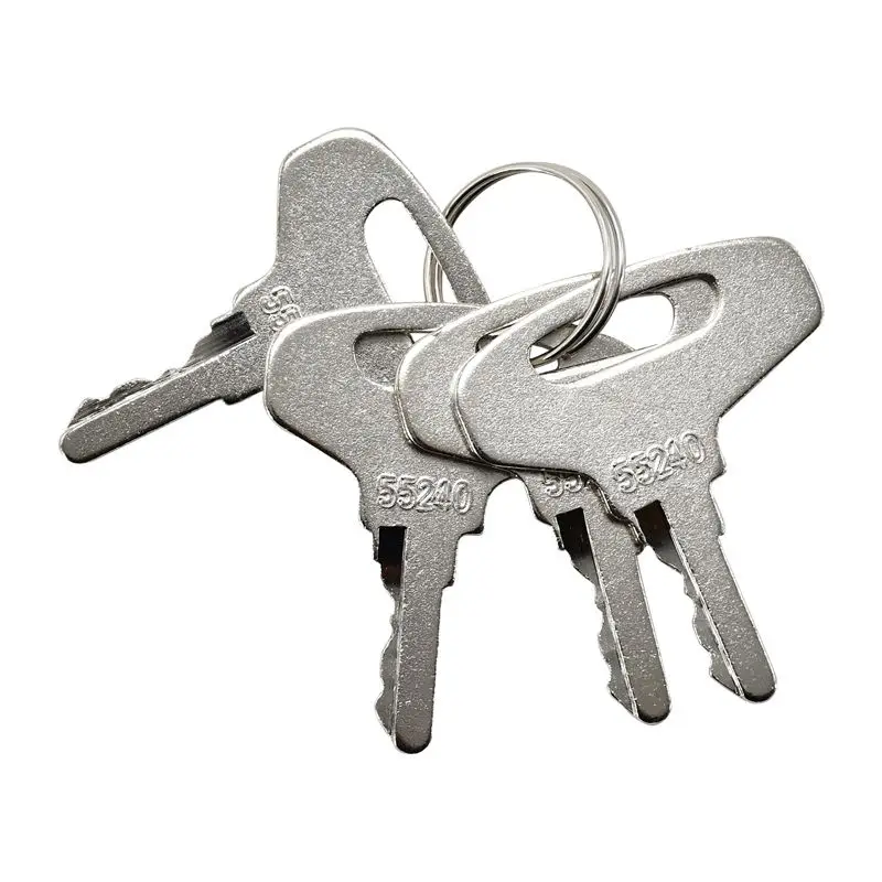 4PCS Ignition Key 55240 66711-55240 66711-55140 Compatible with Kubota Tractor B20 B5100 B6100 B6200 B7100 B7200 B8200 B9200