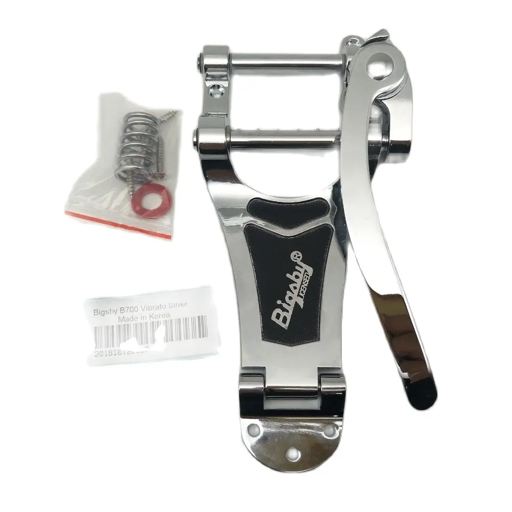 

Chrome Big B700 Tailpiece Nouvelle guitare électrique Tremolo Vibrato Bridge cordier avec LOGO livraison gratuite