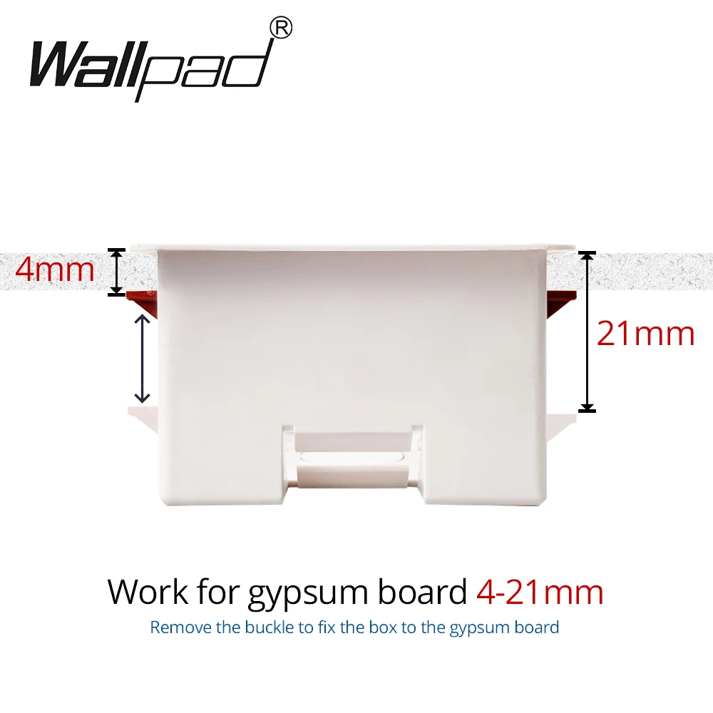 50mm Depth Dry Lining Box Switch BOX Wall Socket Cassette Wallpad For Gypsum Board Plasterboard UK EU Drywall switch box dry lining box