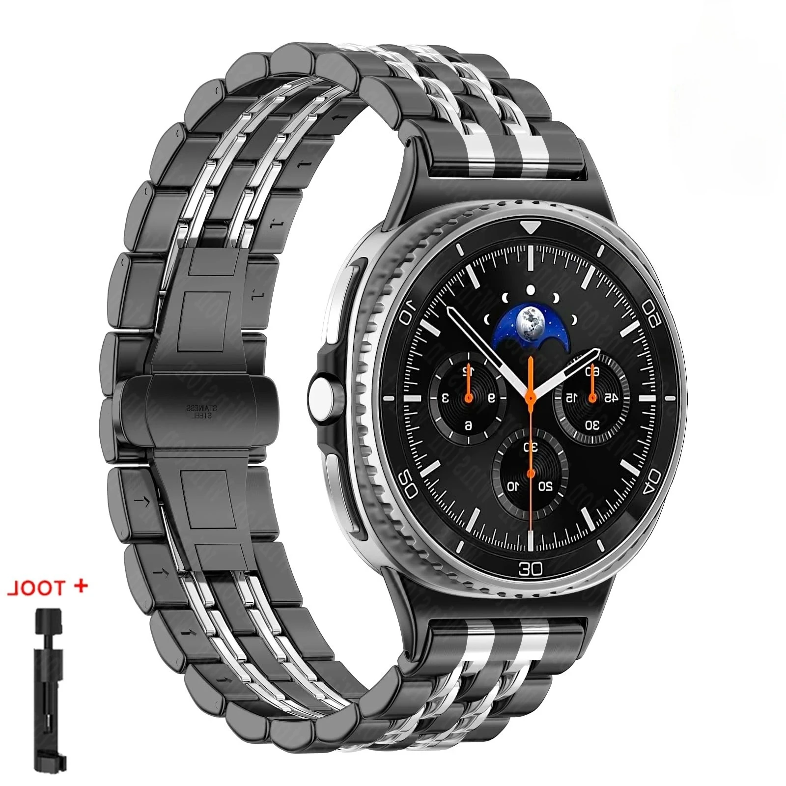 Premium Stainless Steel Smartwatch Bracelet