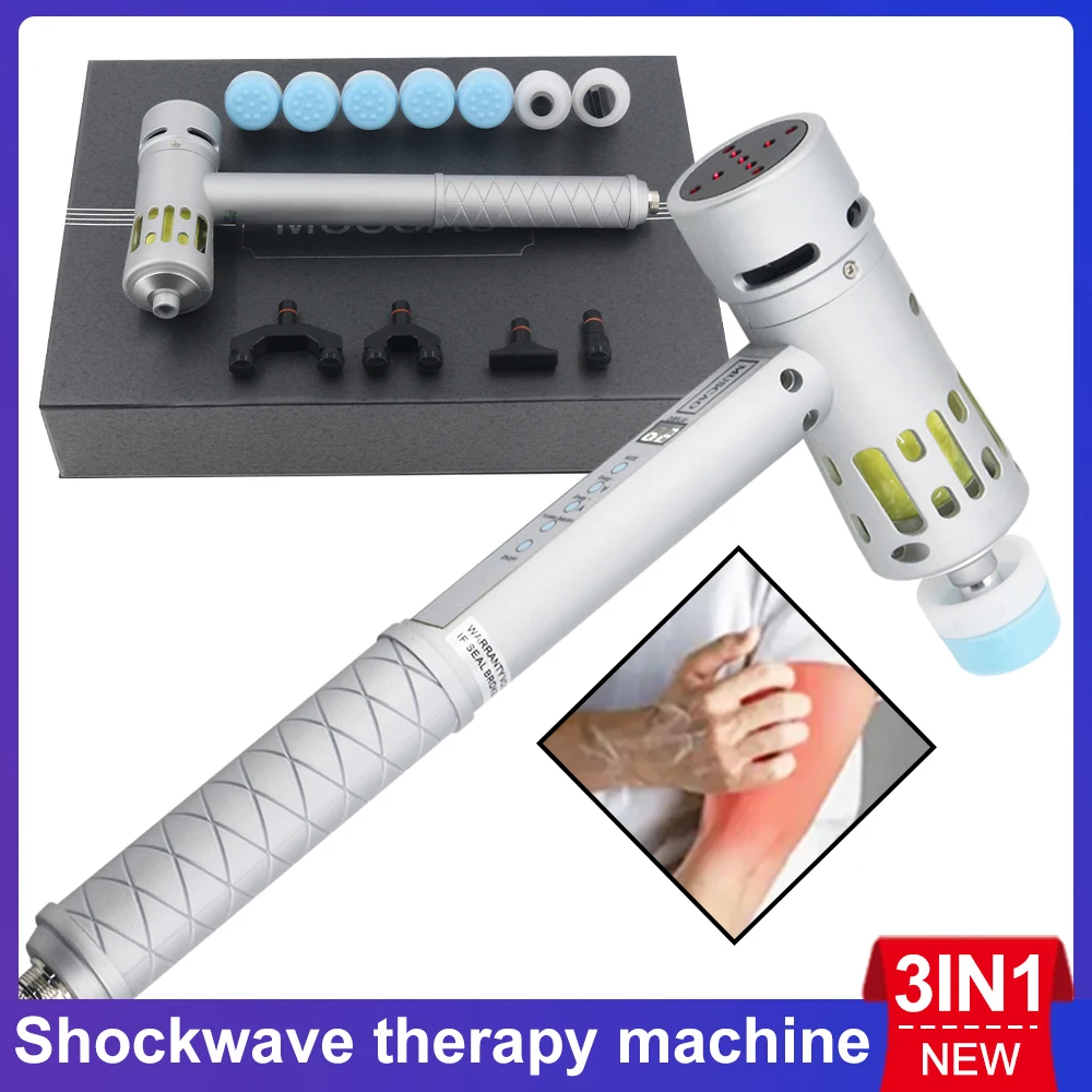 

Портативный инструмент для ударно-волновой терапии 3 в 1, устройство для облегчения боли, устройство для массажа тела