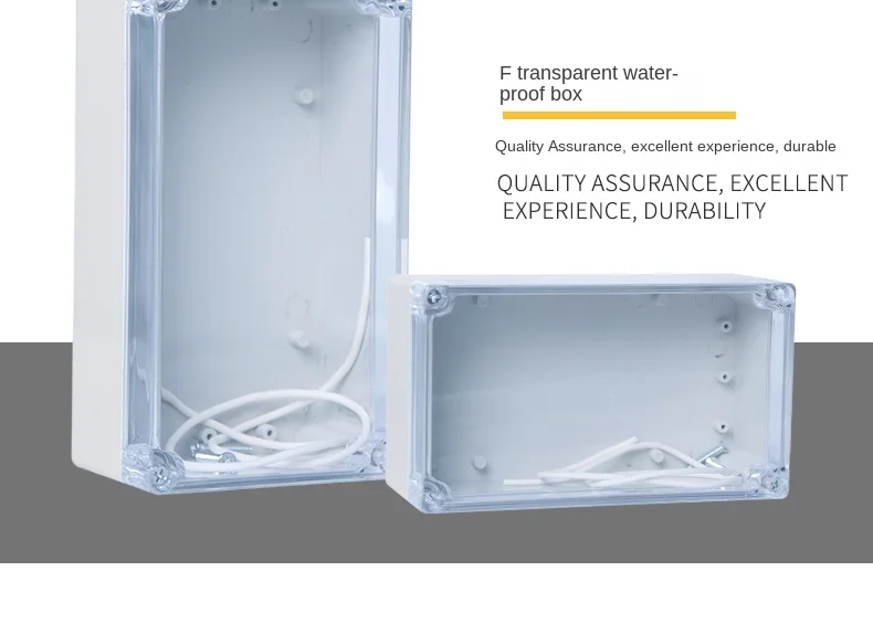 Caixa junção tampa transparente
