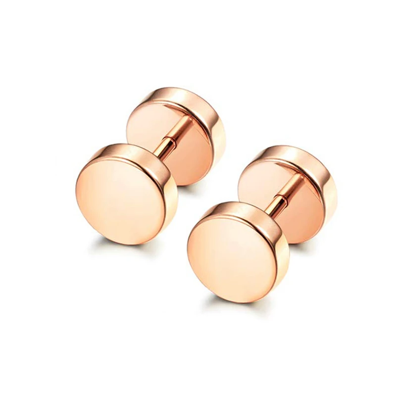 Alisouy 2 Pezzi Orecchini Gotici Con Bilanciere Rotondo In Acciaio