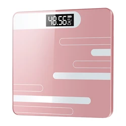 Scale Weighing Bathroom Floor Electronic Scale High Accurate Digital Body Fat Scale Temperature Weight Data Balance Healthy Pink Scale Weighing Bathroom Floor Electronic Scale High Accurate Digital Body Fat Scale Temperature Weight Data Balance Healthy Pink