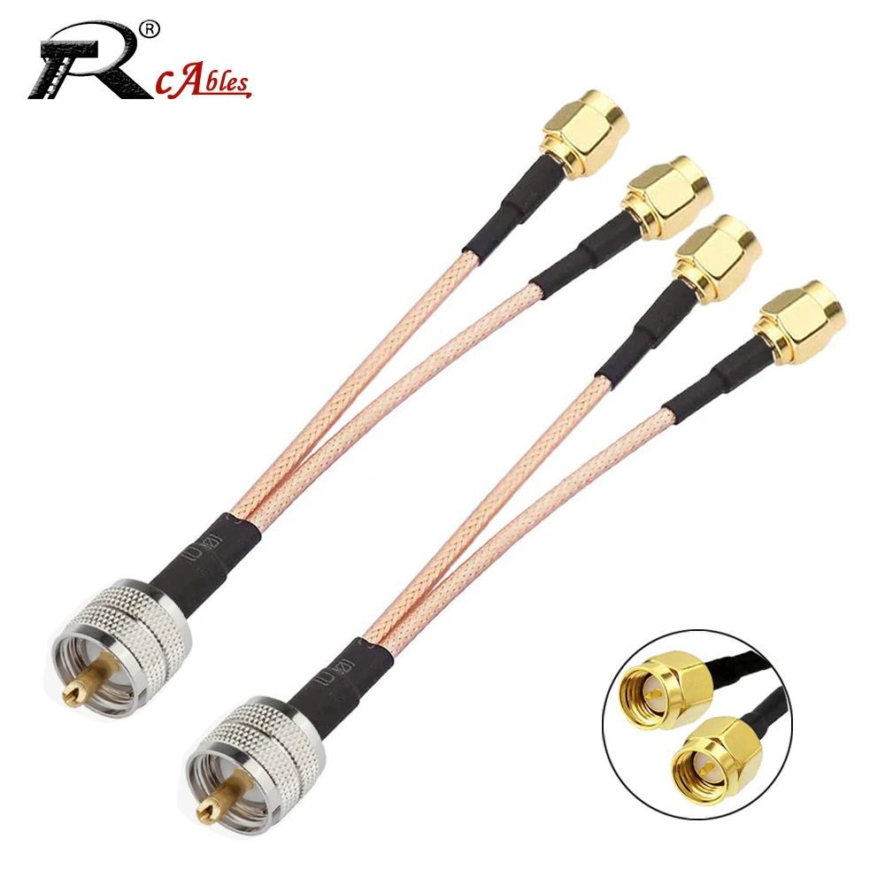 Rf Coassiale Rg316 Cavo Pigtail Pl259 Uhf Maschio A Sma Femmina Connettore Antenna Extension Splitter Tipo Y Per Modem Huawei Zte 4G