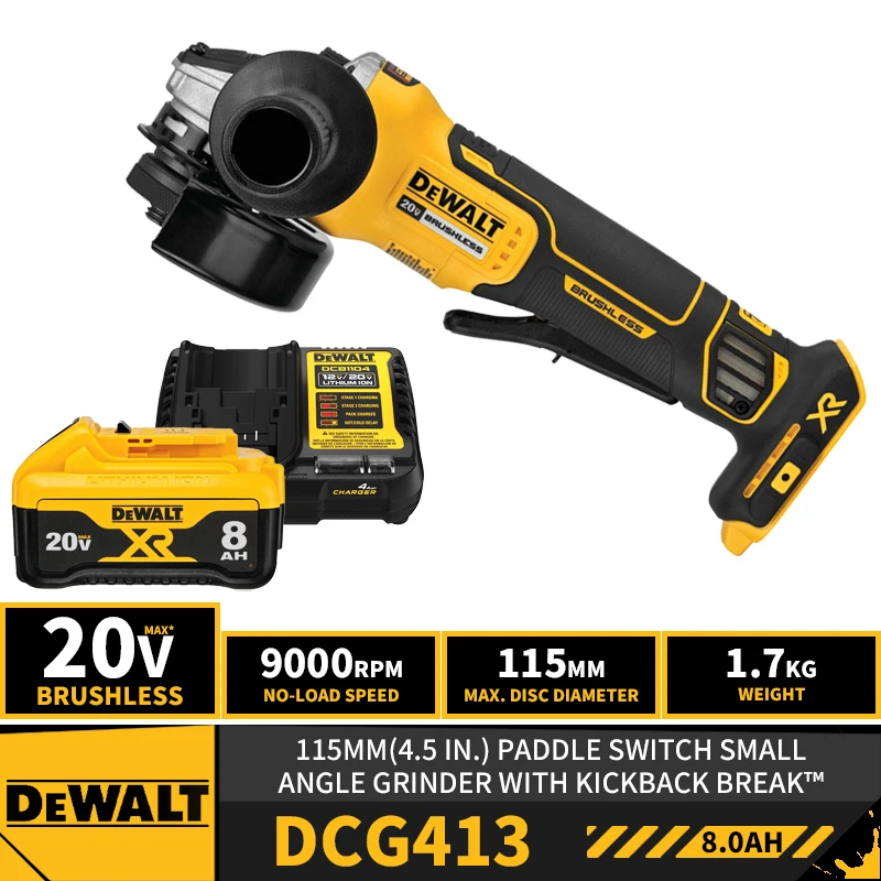 DEWALT XR POWER DETECT 4.5-in 20-volt Max Paddle Switch Brushless