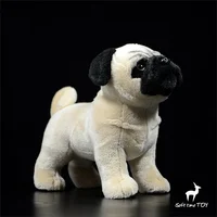 Pug Plush Toy High Fidelity Puggle Plushie Pekingese Pugs Dog Peluche Lifelike Stuffed Animals Simulation Doll Kawai Toy Gifts 1