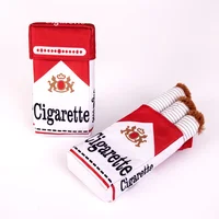 Pets Dogs Accessories Creative Cigarette Interactive Fun Plush Chewable Cigarette Case Good Gift Grinding Teeth Squeak Dog Toys 1
