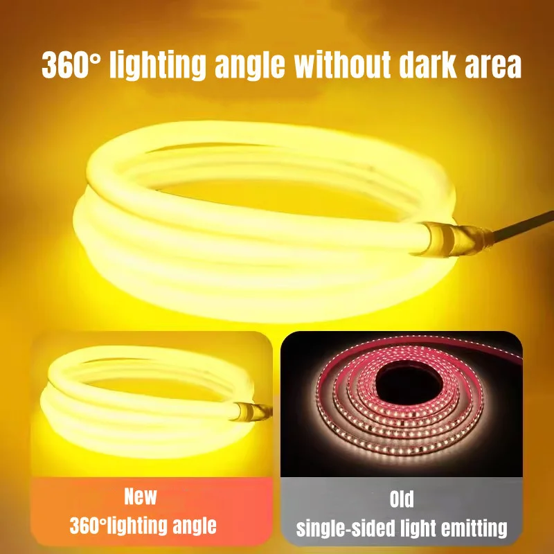 Description Picture 6 of itemFlexible Silicone LED Light Strip 360 Degree Luminous Round Neon Light Strip DIY Decorative Indoor Outdoor Lighting Pendant Lamp