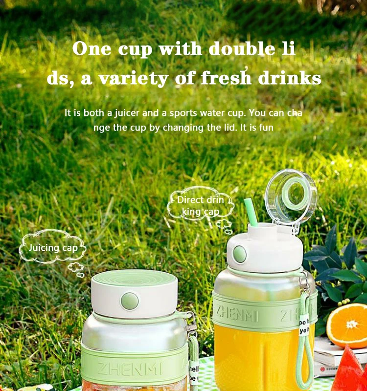 Description Picture 5 of itemMI TonTon Portable Juicer Cup 1200ML Juicer Mixer Electric Mini Blender Fruit Vegetables Quick Juicing Kitchen Food Processor
