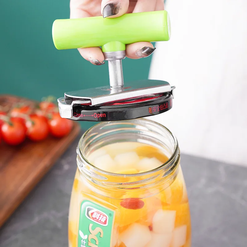 1pc steel jar opener rotating bottle lip cap opener kitchen tools