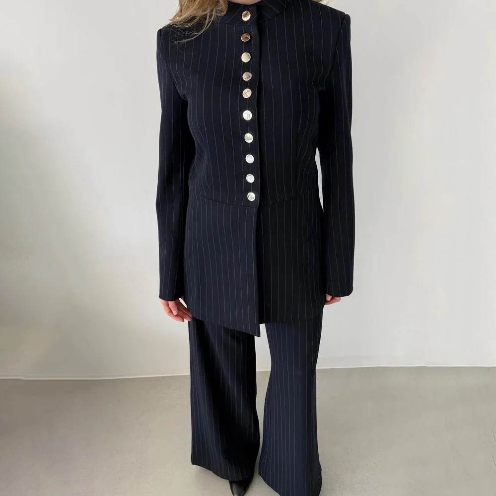 Striped Silver Buttoned Set (1).jpg