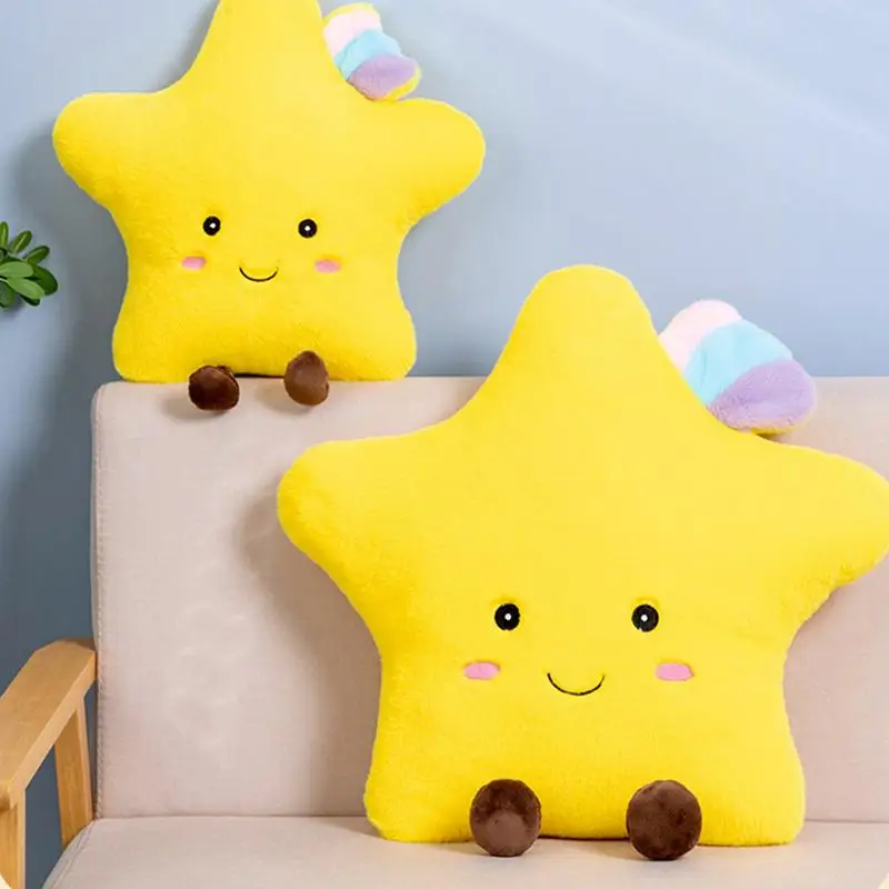 

Creative Moon Star Plush Pillow Stuffed Chair Cushions For Kids Adults Soft Cartoon Sofa Decor Toy Cushion For Kids Bedroom
