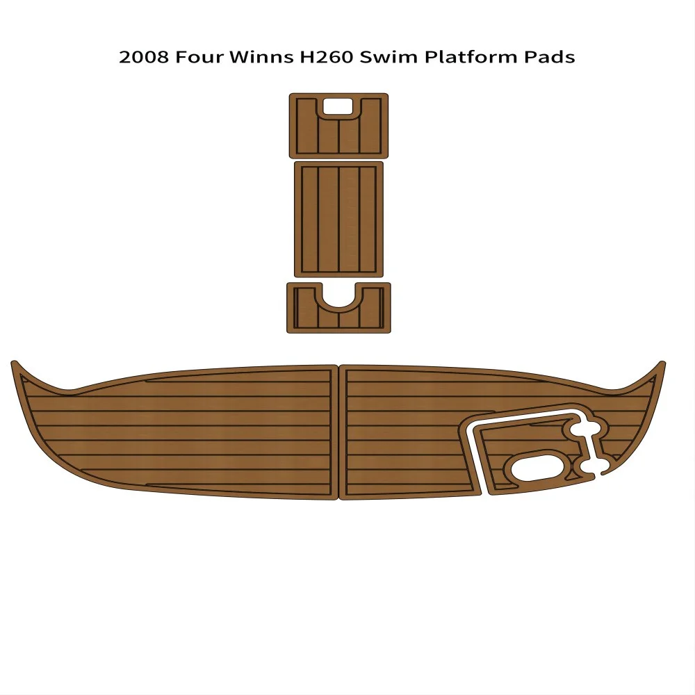 

2008 Four Winns H260 Swim Platform Boat EVA Foam Faux Teak Deck Floor Pad Mat SeaDek MarineMat Gatorstep Style Self Adhesive