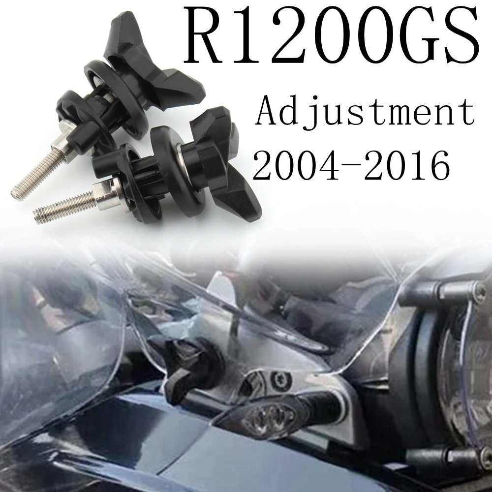 FSFY Motorcycle Windscreen Windshield, Wind Deflector Black