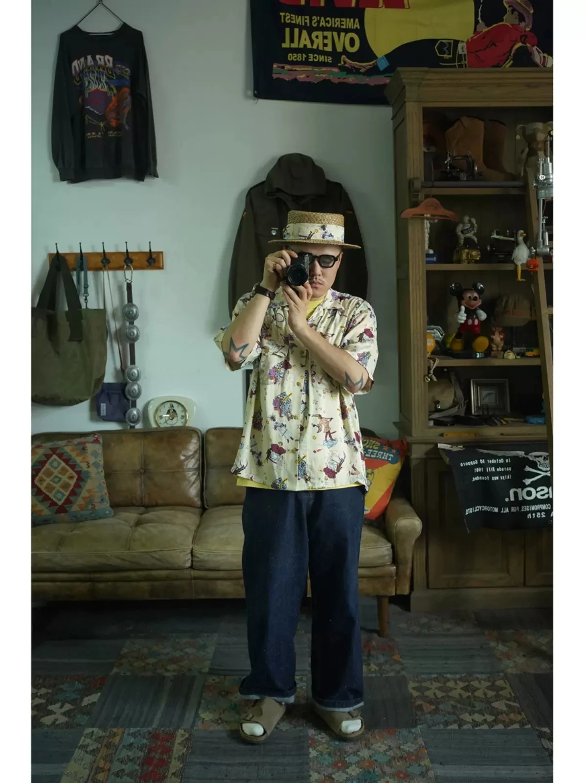 Second Order Men's Rayon Aloha Shirt Retro Cuban Collar Button Down Camp Shirt 4