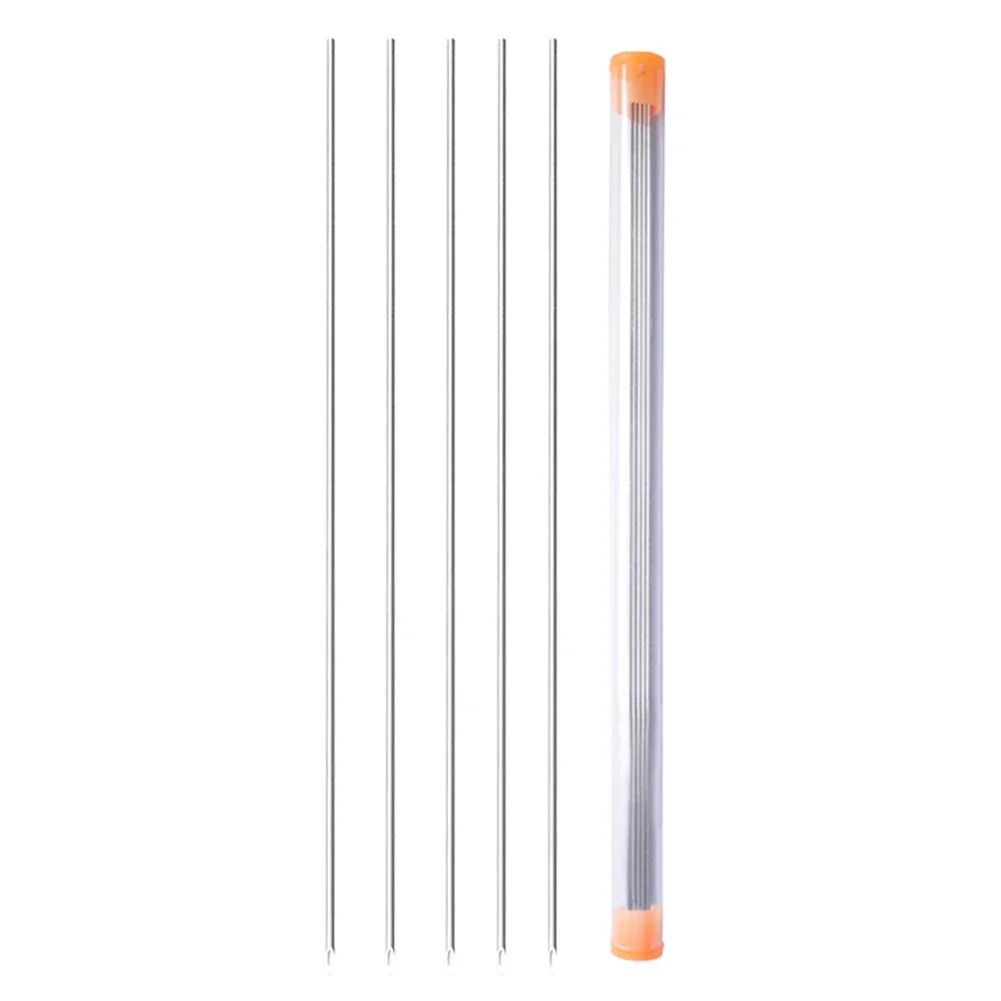 5-25PCS Earthworm Hooking Needle Worm Fishing Needle Hollow Earthworm Hook Needle Fishing Baiting Tool for Carp Fishing 20-30cm