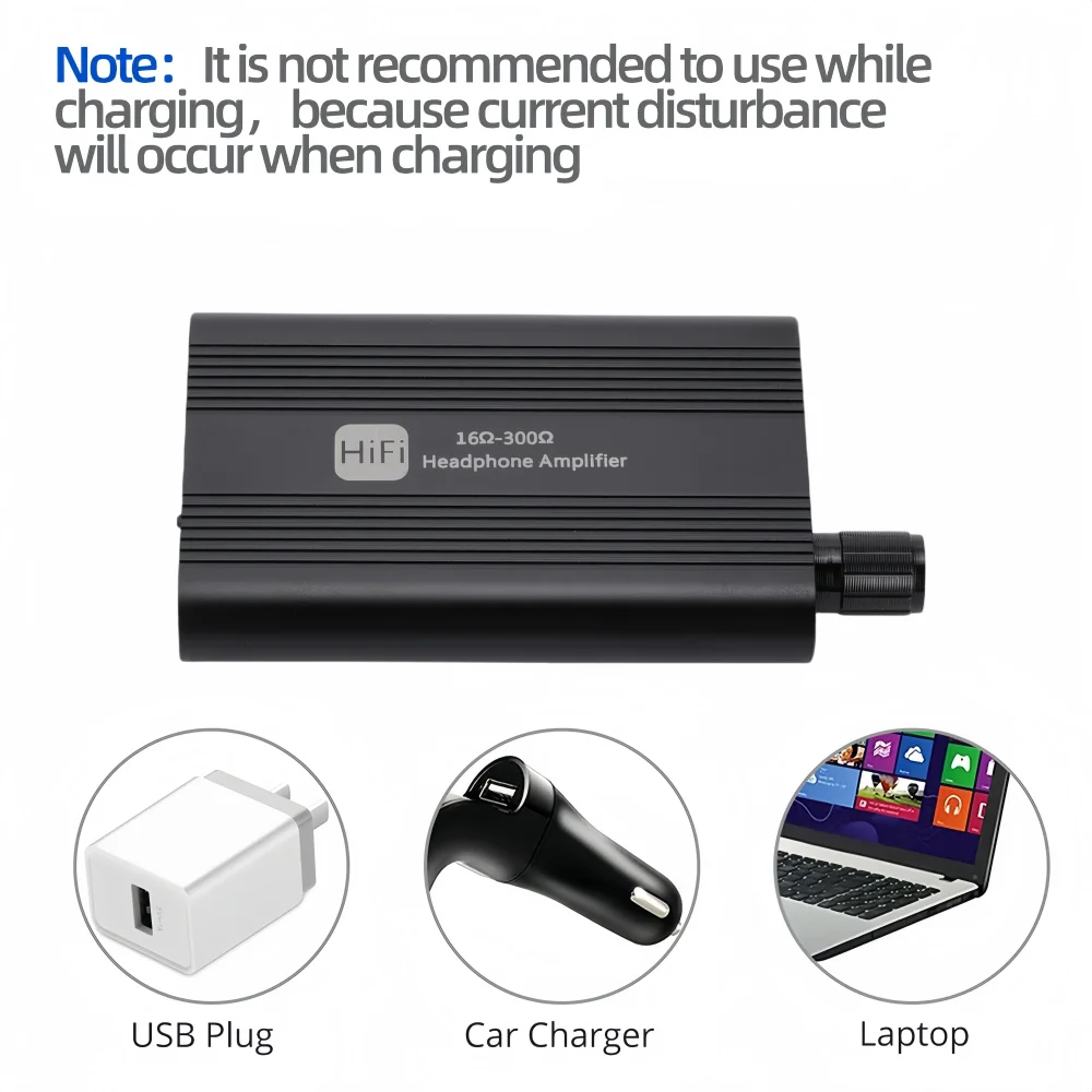 16-300&Omega; HiFi Headphone Amplifier Portable 3.5mm AUX Audio Receiver Music Player Earphone Amplifier For Phone With 3.5MM Cable headphone amplifier