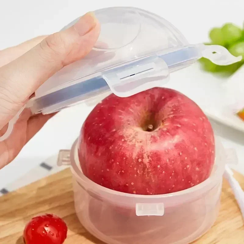 Reusable Food Saver Box Tomato Garlic Onion Lemon Keeper Refrigerator Clear Box Vegetable Fruit Holder for Food Fresh Keeping