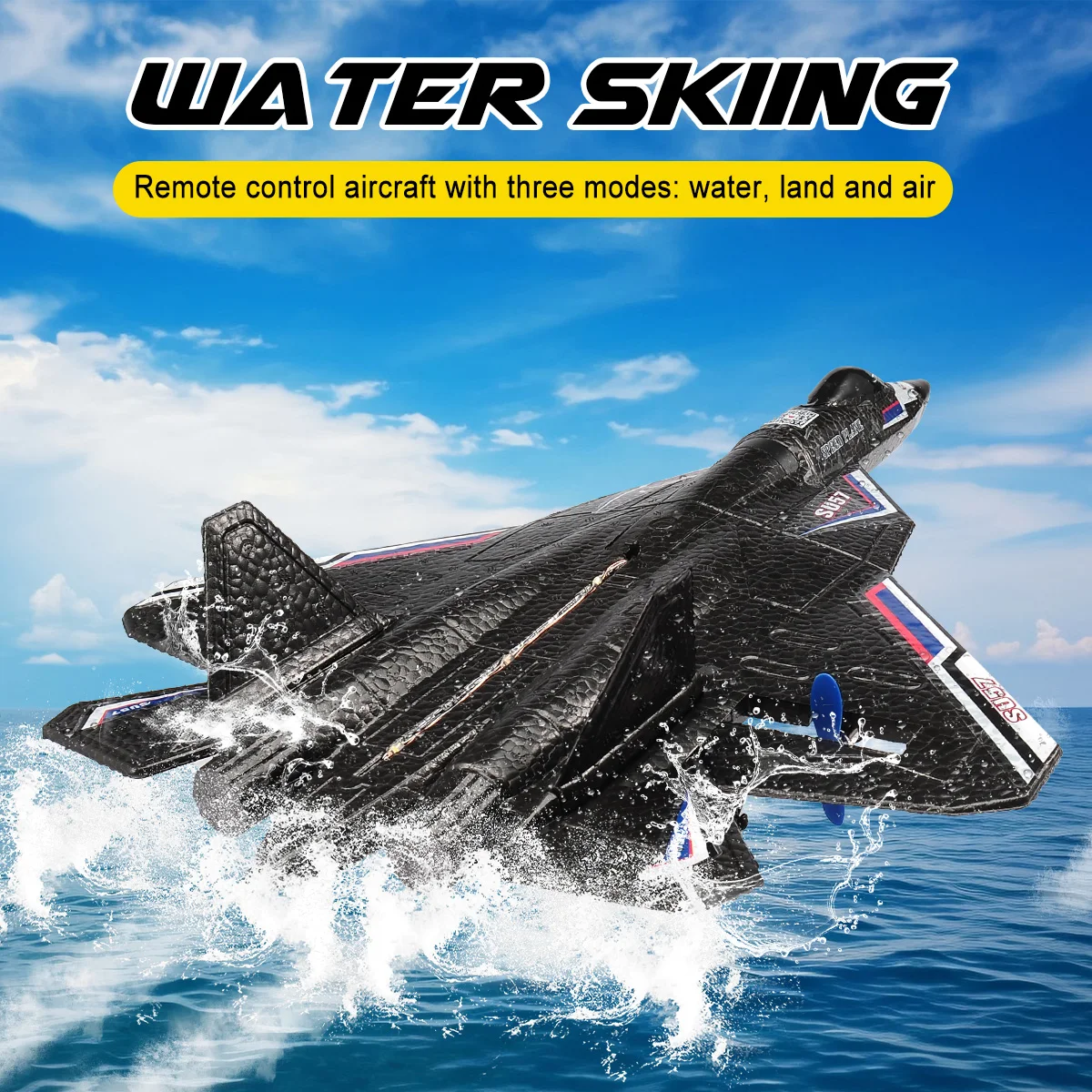 RC Plane SU57 2.4G Radio Remote Control Airplane With Light Fixed Wing Hand Throwing Foam Aircraft Model Toys For Children 2