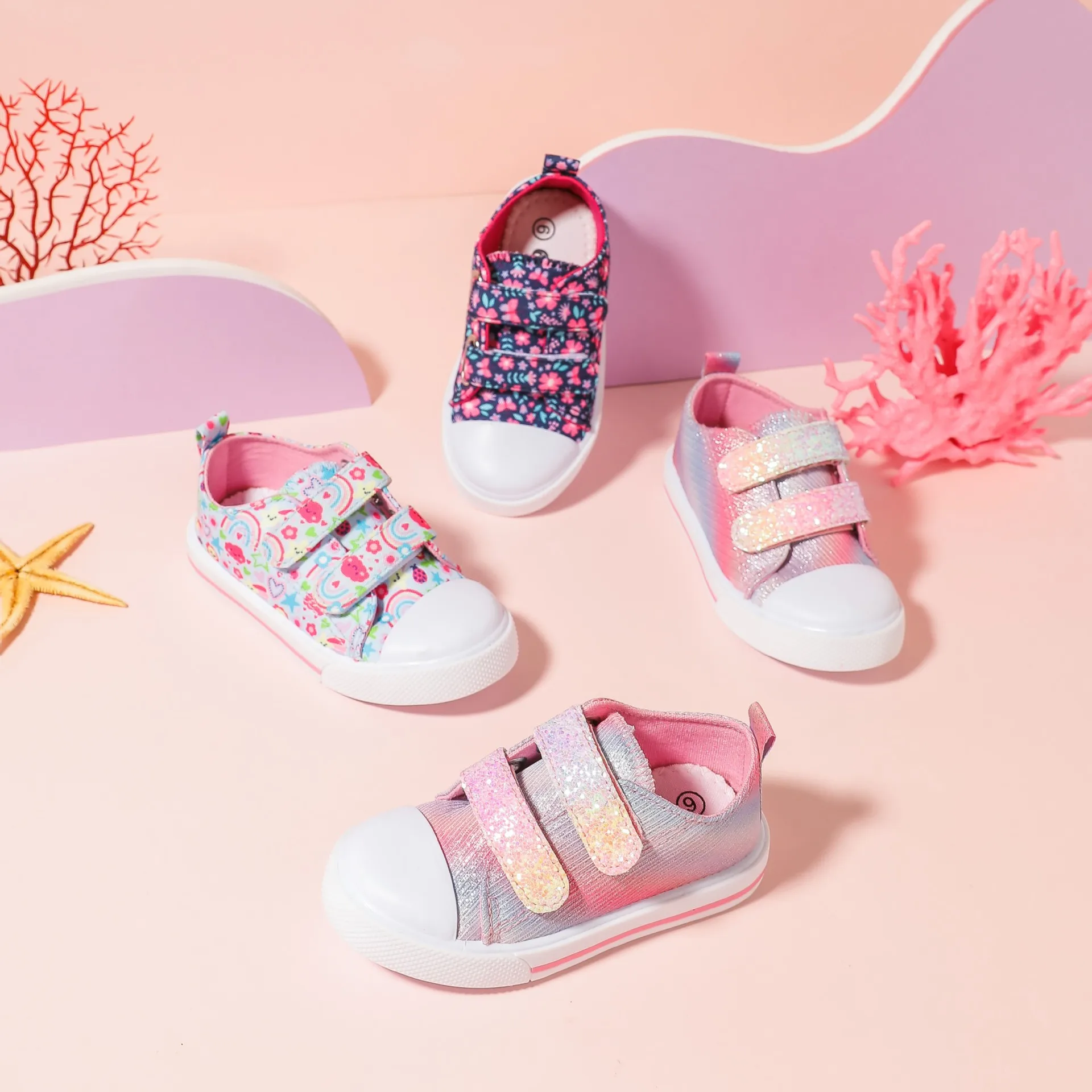 Baby Girls Canvas Shoes Cartoon Cute Classic Canvas Shoes Casual Shoes 5