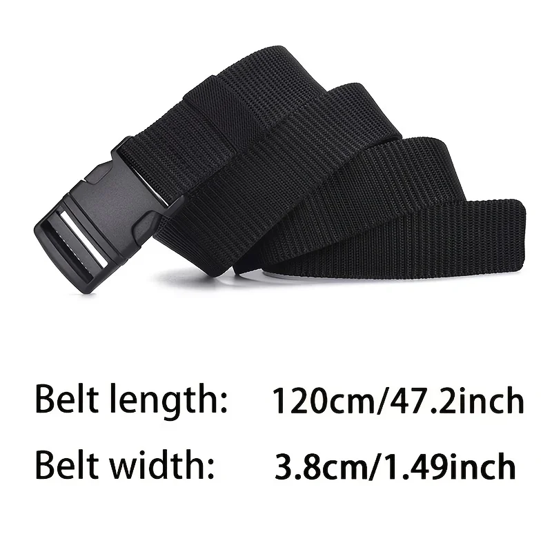 Travel Security Cash Hidden Nylon Waist Belt Zipper Anti-theft Width 3.2cm/3.8cm Women Casual Zipper Wallet Belts