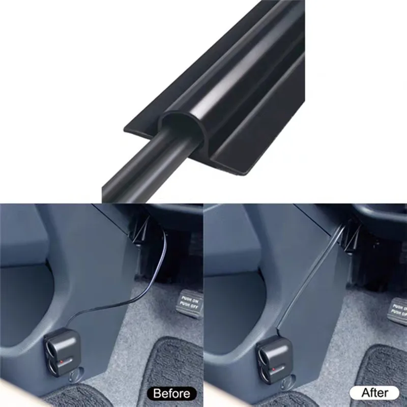

4Pcs Car Hidden Cable Cover Car Data Cable Clamp Car Cable Clamp Tube Hidden Cable Sleeve Clip Interior Decorative Strips