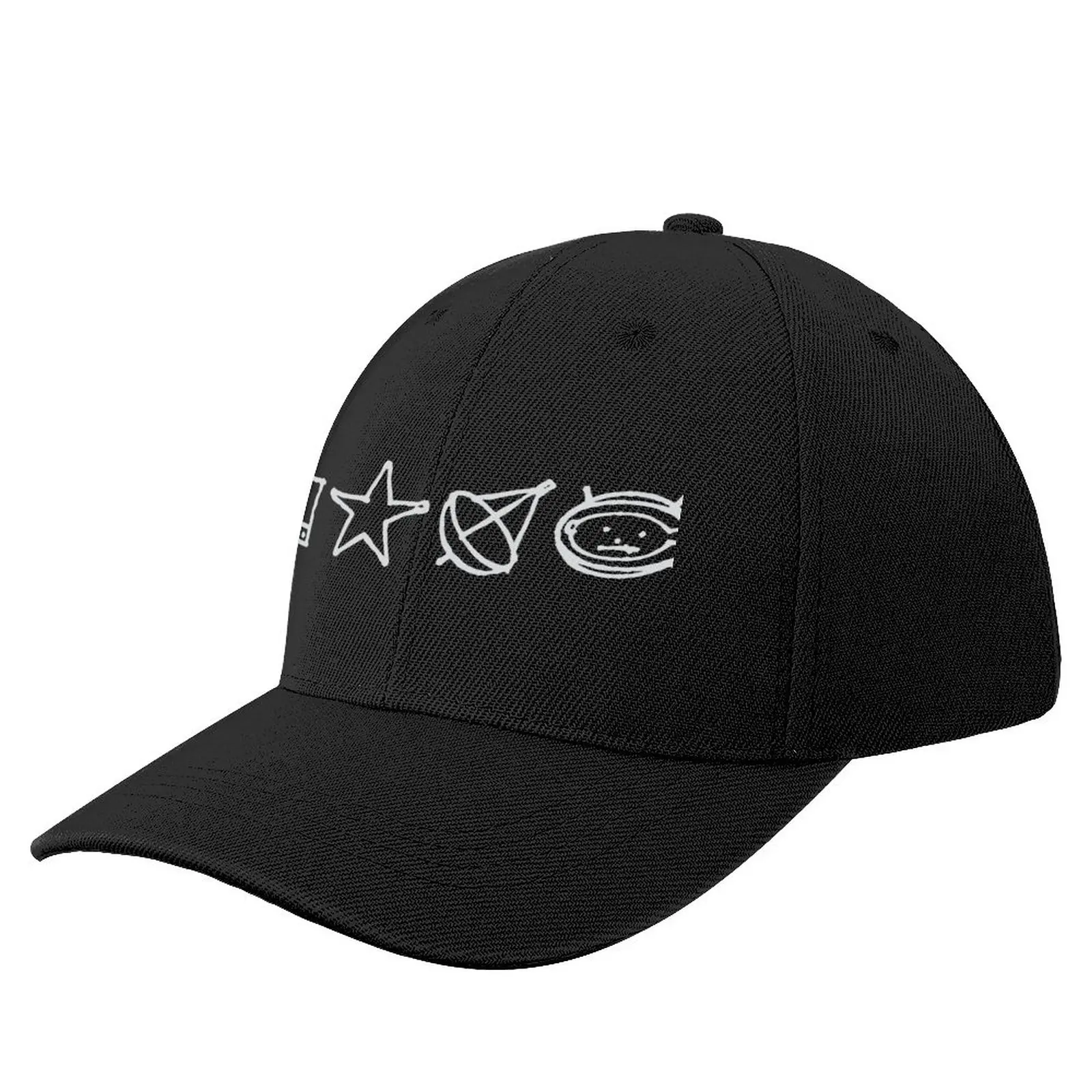 

U2 - Zoo TV Symbols - White Baseball Cap western hats Fishing Caps fashion Women Beach Fashion Men'S
