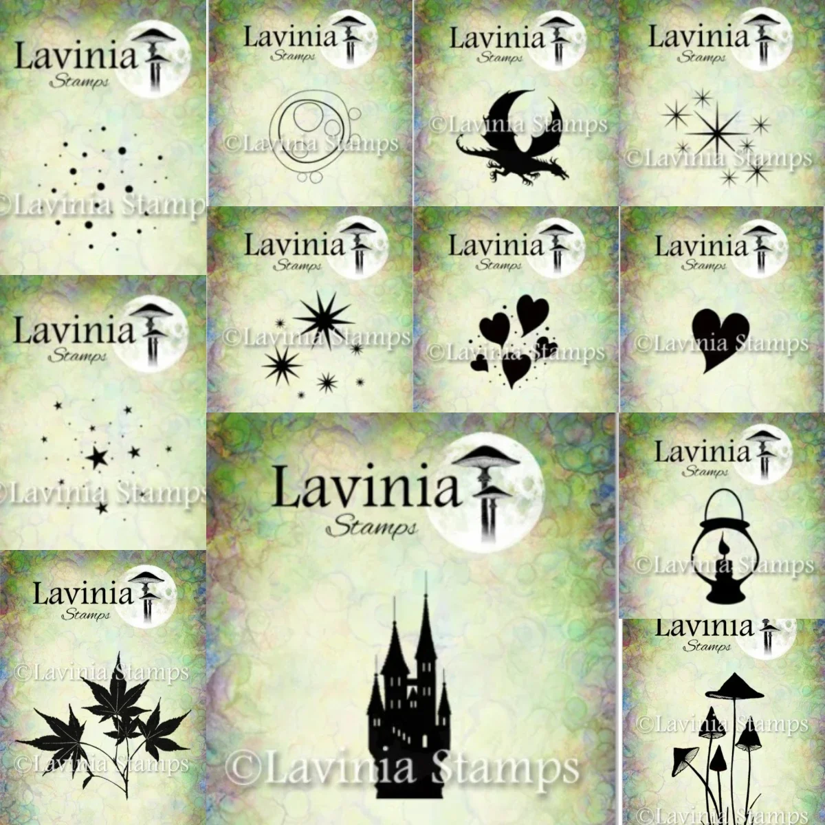 Embossing Stamps Stars Dragon Button Cockroach Mini Stamps For Scrapbooking Paper Craft