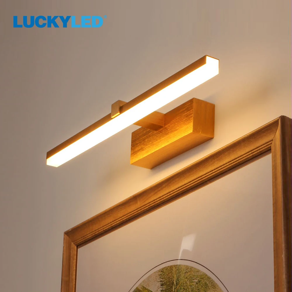 LUCKYLED Modern Led Bathroom Light Waterproof Mirror Wall Lamp 16W 20W AC85-265V Painting Wall Light Fixture Sconce Living Room