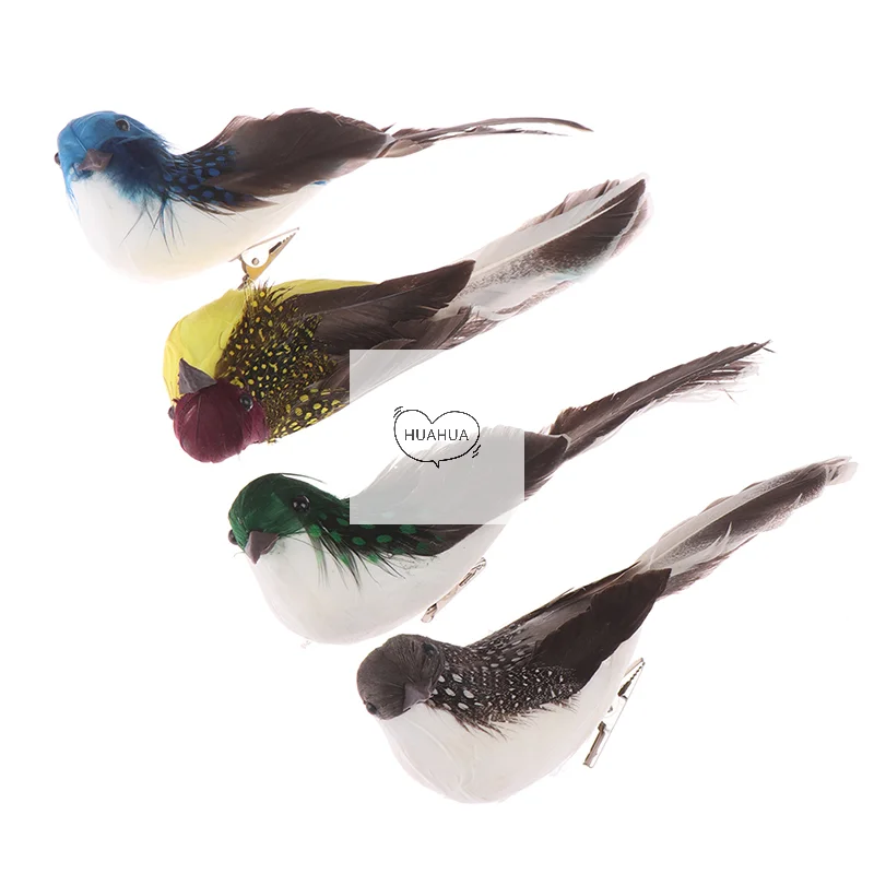 Mini fake birds artificial feather foam doves wedding Garden decoration.ornament