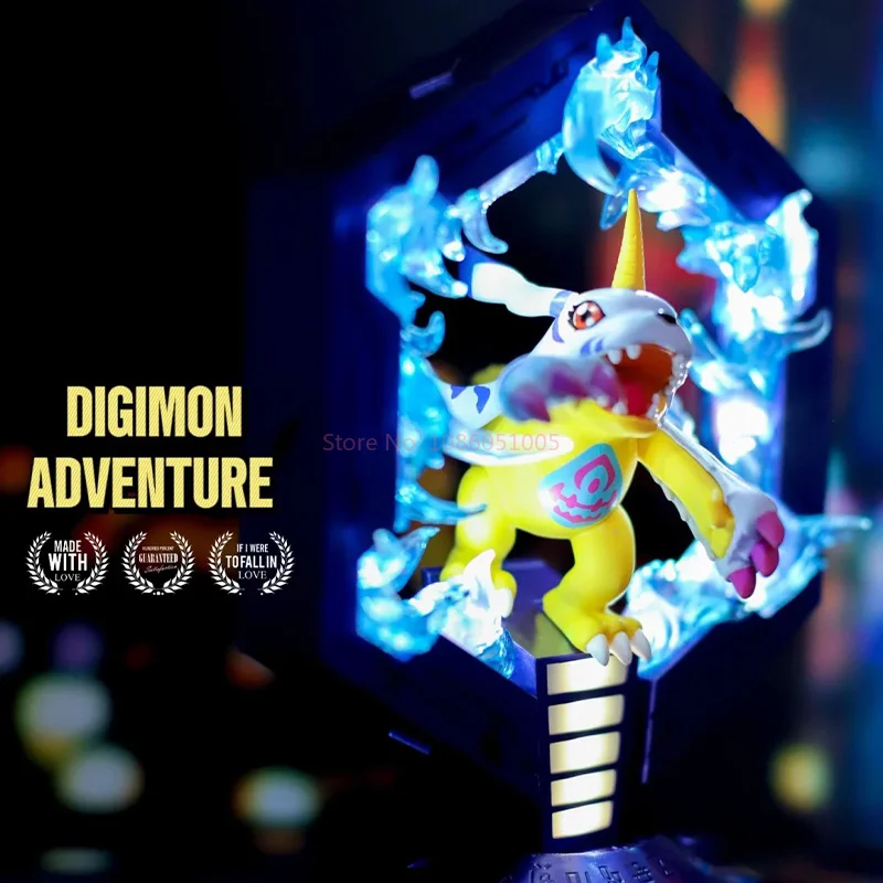 Genuine Bandai Digimon Adventure Agumon Gabumon Cartoon Bedside