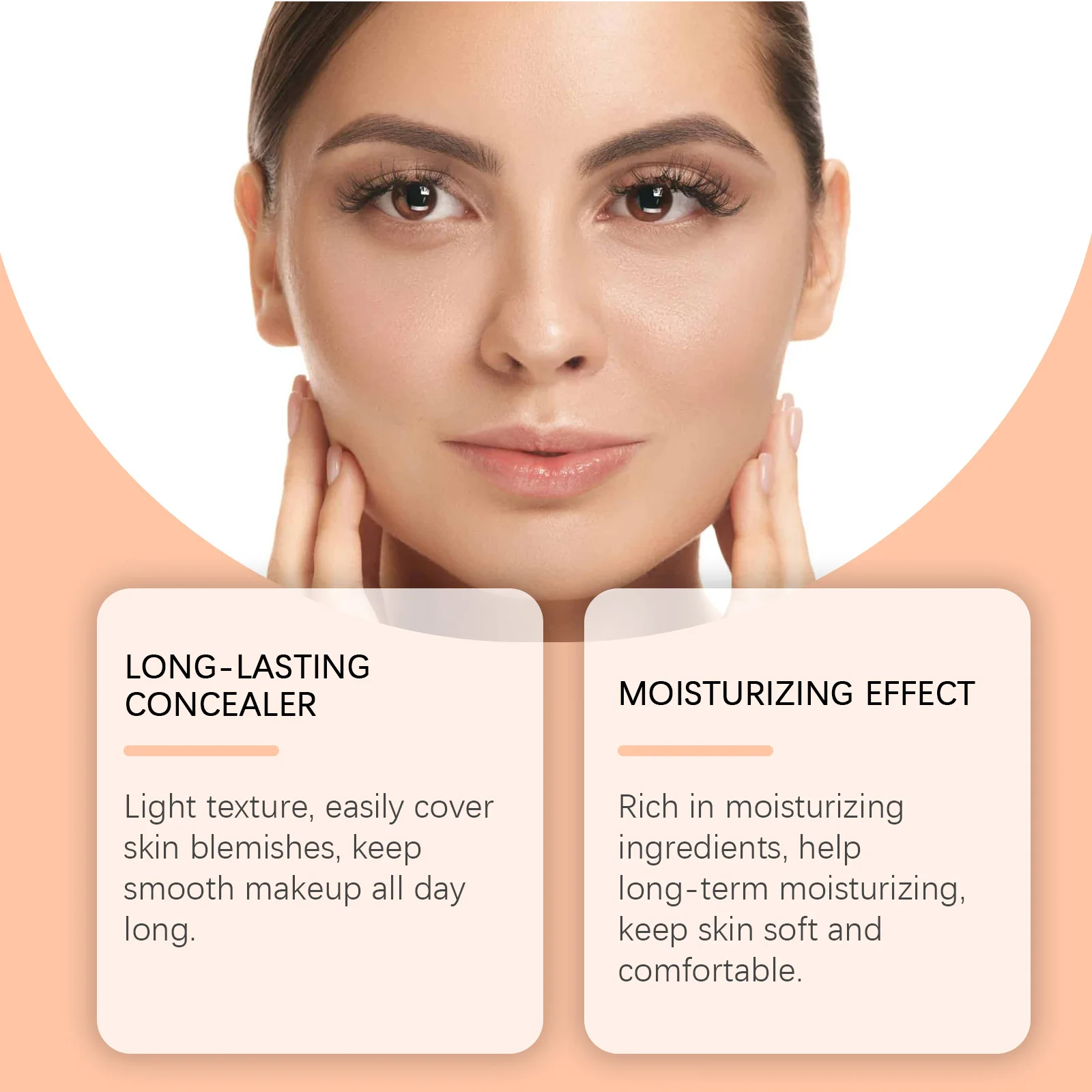 Face Foundation Cream Oil-Control Matte CC Cream Waterproof Lasting Concealer Liquid Full Coverage Matte Professional Makeup 2
