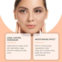 Face Foundation Cream Oil-Control Matte CC Cream Waterproof Lasting Concealer Liquid Full Coverage Matte Professional Makeup 2