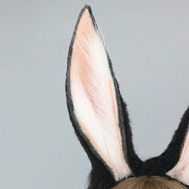 Fascia Con Orecchie Da Coniglio In Pelliccia - Accessorio Cosplay Per Bambini E Adulti, Regolabile