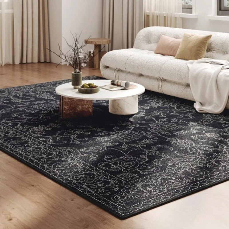 Nordic Living Room Carpet Retro Light Luxury Fashion Bedroom Bedside Rug Large Area Soft Home Decoration Coffee Table Mats Tapis