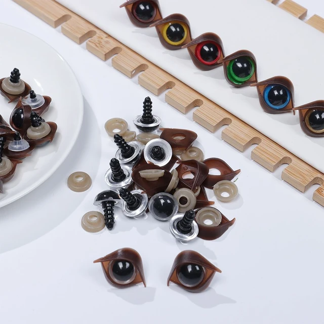 12 Pairs Multi-colors Plastic 18mm Safety Eyes Eyeball for Doll