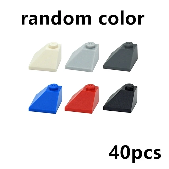 Creative Educational Building Block Roof Tile Slope - Thick Figure Assembly Toy Set