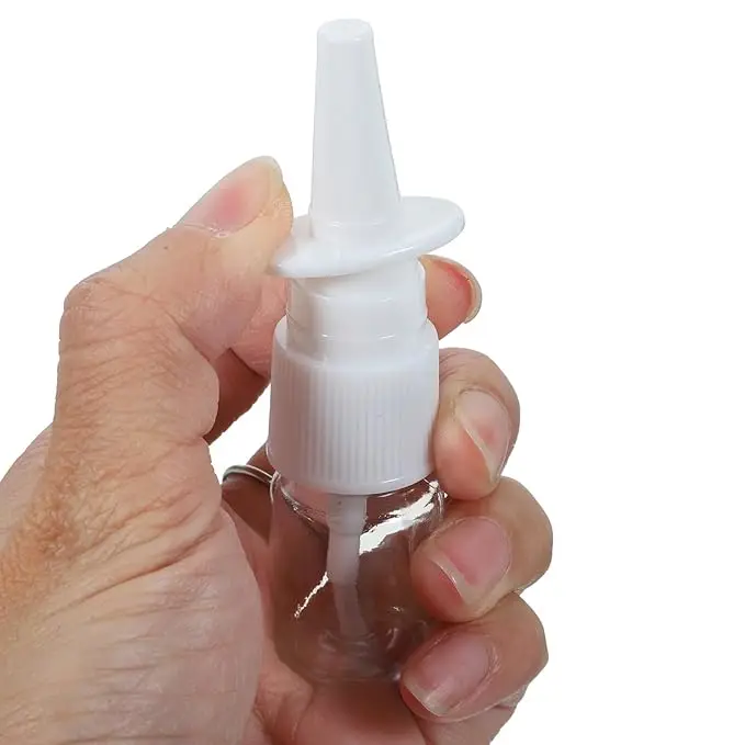5PCS 10ml-60ml Empty Plastic Nasal Spray Bottles Pump Sprayer Mist Refillable For Medical Packaging